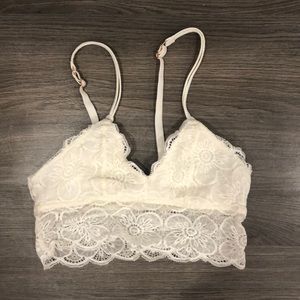 White Aerie Lace Bralette